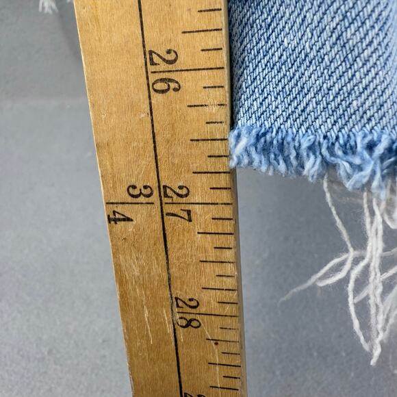 Good American Jean's Women's 6/28 Light Blue Ankle Skinny Raw Hem Preppy - Picture 13 of 15